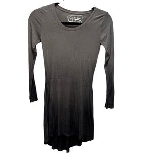 Erge Charcoal Ombre Long Sleeve dress